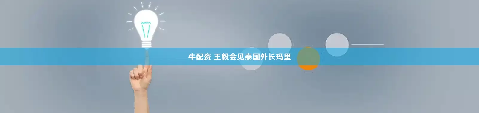 牛配资 王毅会见泰国外长玛里