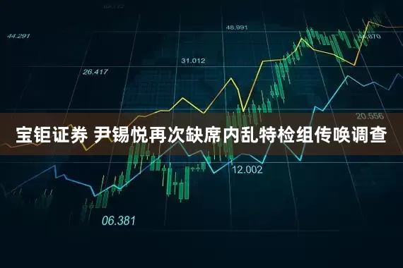 宝钜证券 尹锡悦再次缺席内乱特检组传唤调查