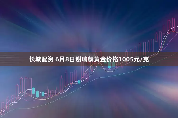 长城配资 6月8日谢瑞麟黄金价格1005元/克